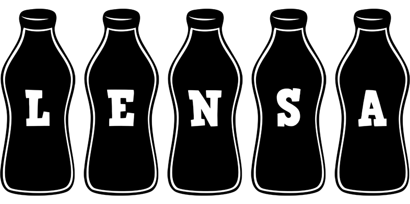 Lensa bottle logo