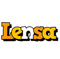 Lensa cartoon logo