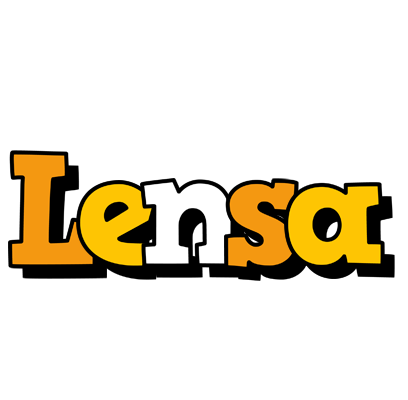 Lensa cartoon logo