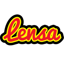 Lensa fireman logo