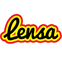 Lensa flaming logo