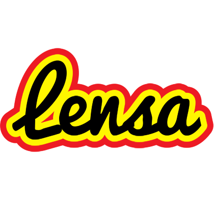 Lensa flaming logo