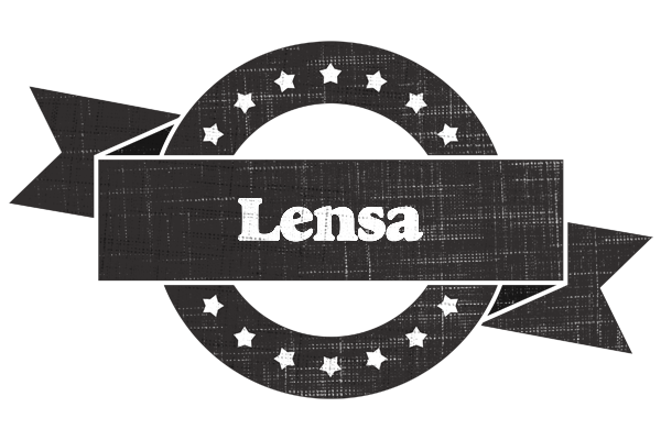 Lensa grunge logo