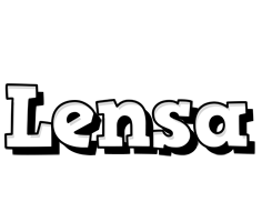 Lensa snowing logo