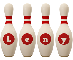 Leny bowling-pin logo