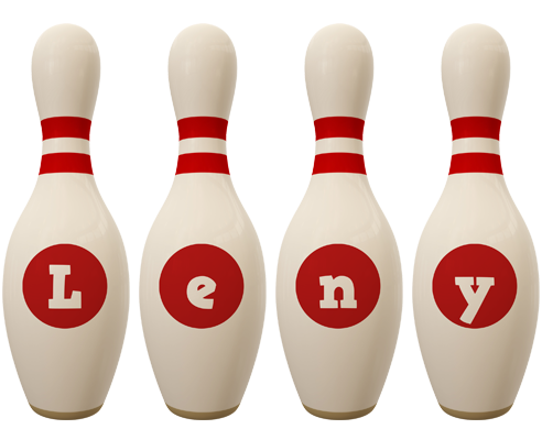 Leny bowling-pin logo