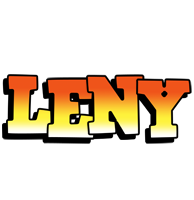 Leny sunset logo