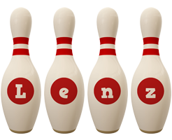 Lenz bowling-pin logo