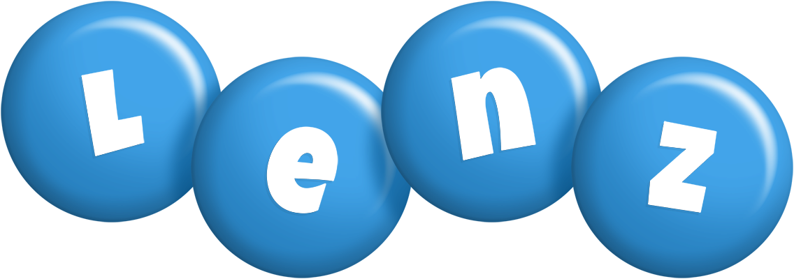 Lenz candy-blue logo