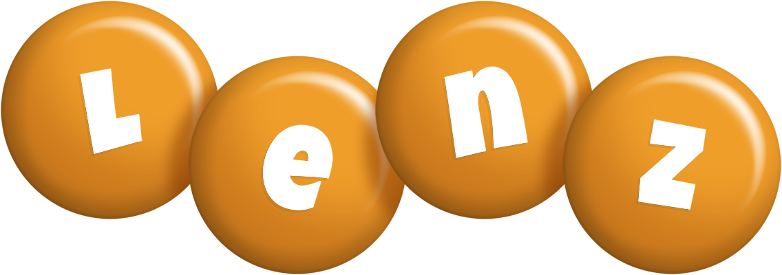 Lenz candy-orange logo
