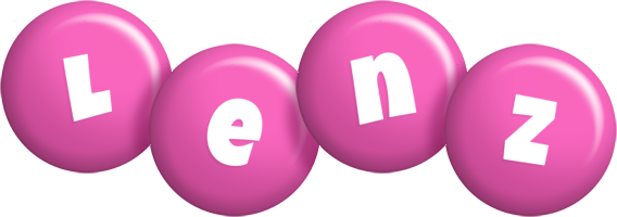 Lenz candy-pink logo