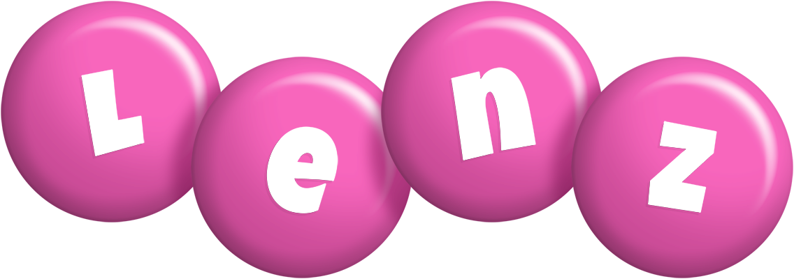 Lenz candy-pink logo