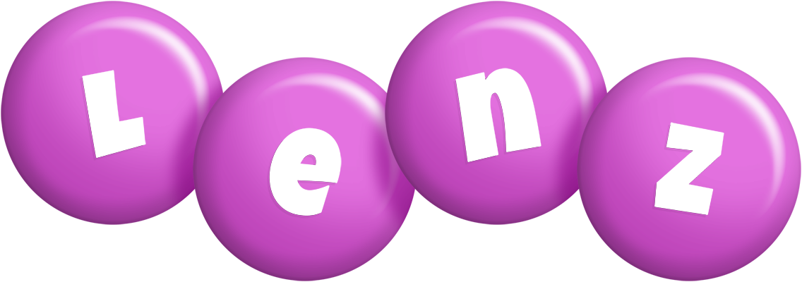 Lenz candy-purple logo