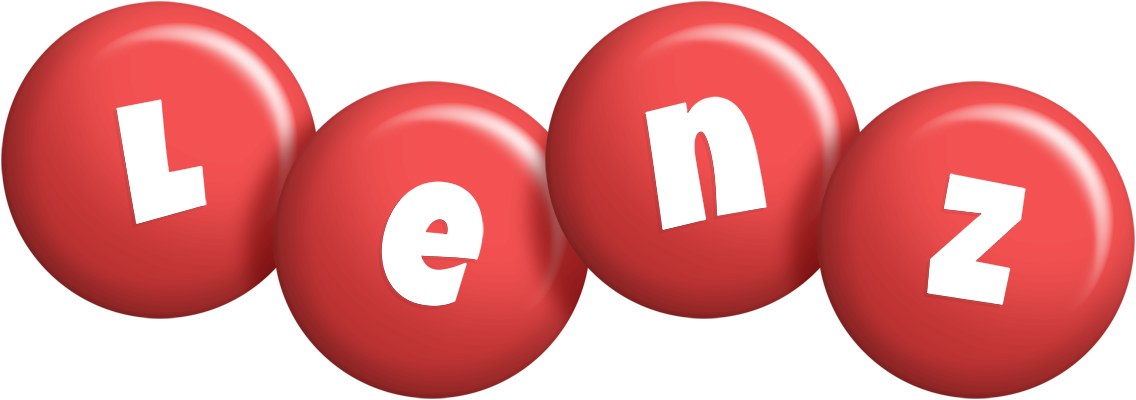 Lenz candy-red logo
