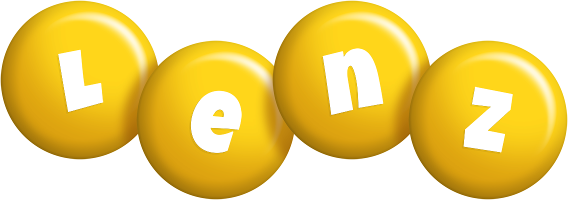Lenz candy-yellow logo
