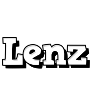 Lenz snowing logo