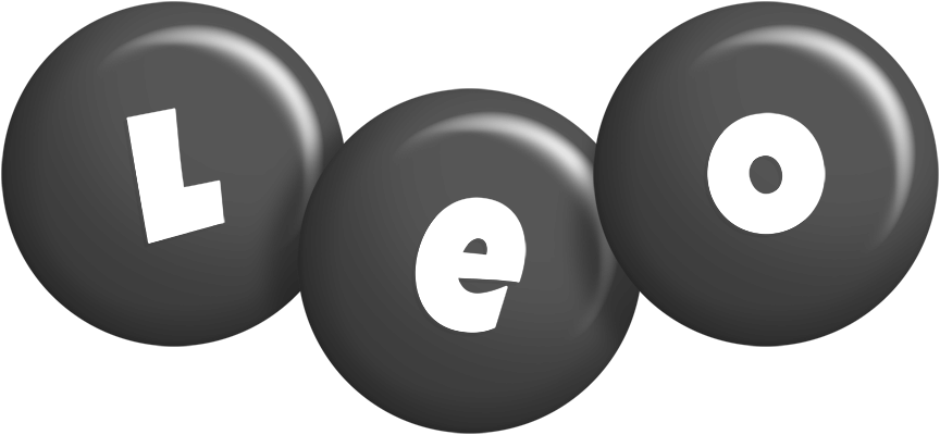 Leo candy-black logo