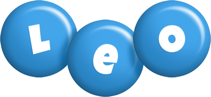 Leo candy-blue logo