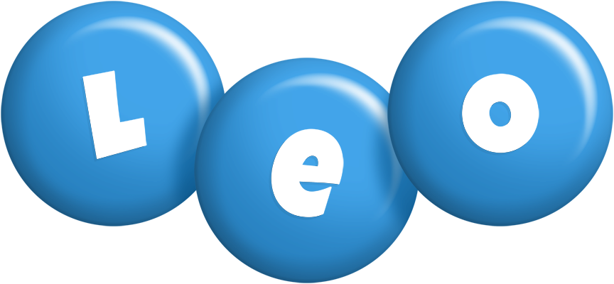 Leo candy-blue logo