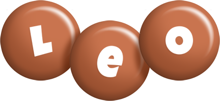 Leo candy-brown logo