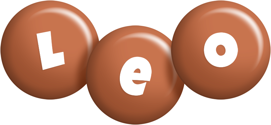 Leo candy-brown logo