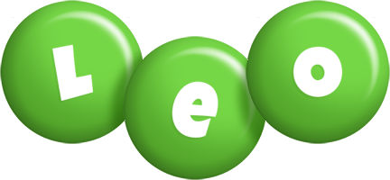 Leo candy-green logo