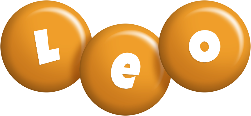 Leo candy-orange logo