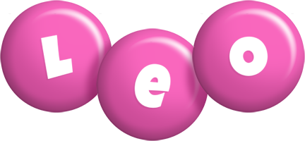 Leo candy-pink logo