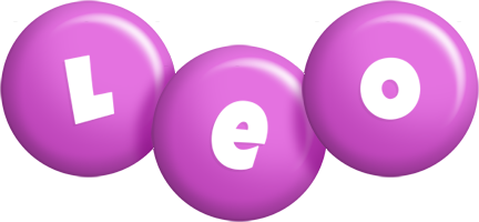 Leo candy-purple logo