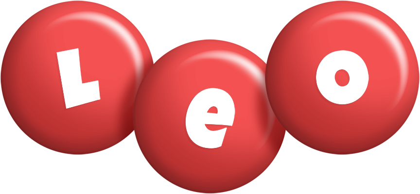 Leo candy-red logo