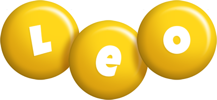 Leo candy-yellow logo