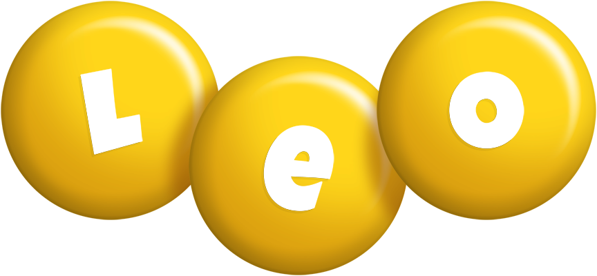 Leo candy-yellow logo
