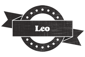 Leo grunge logo