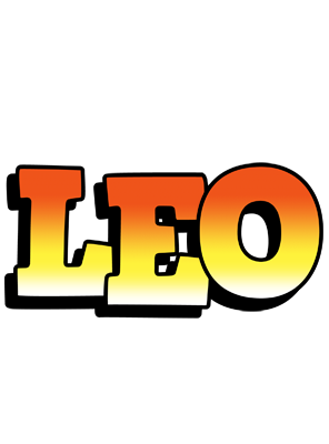 Leo sunset logo