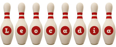 Leocadia bowling-pin logo