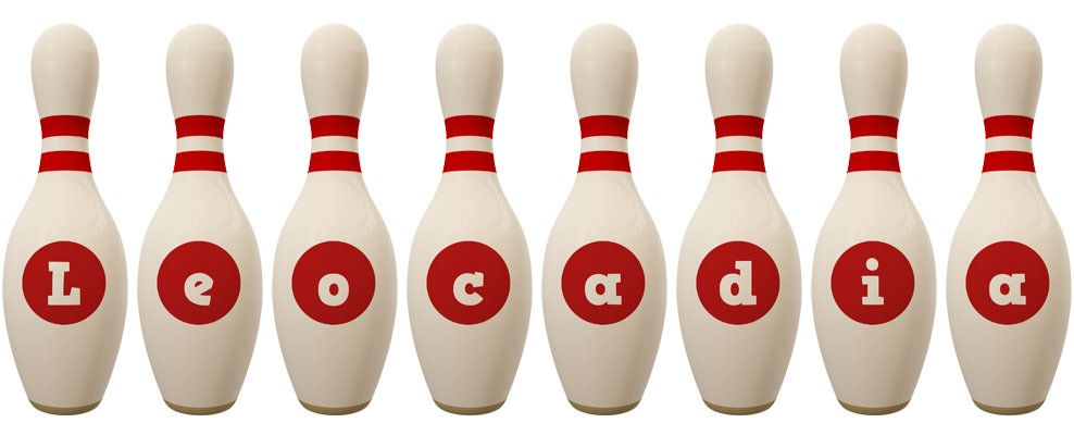Leocadia bowling-pin logo