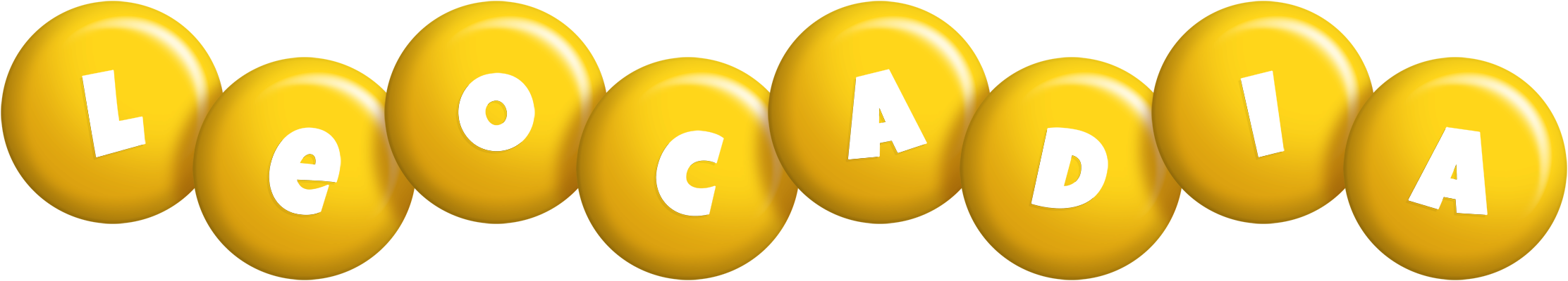 Leocadia candy-yellow logo