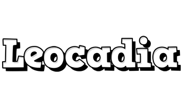 Leocadia snowing logo