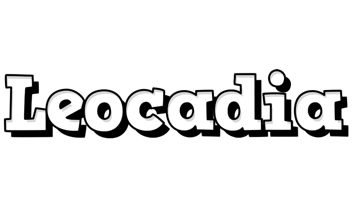 Leocadia snowing logo