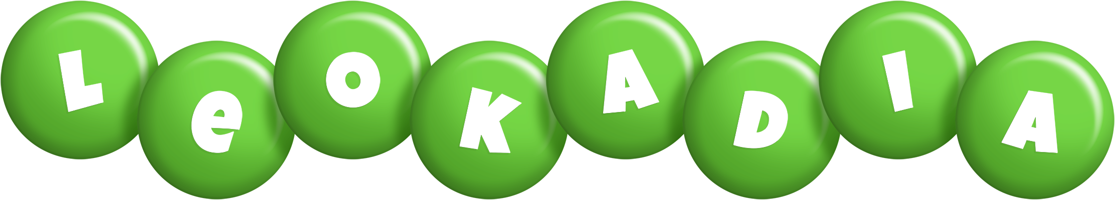 Leokadia candy-green logo