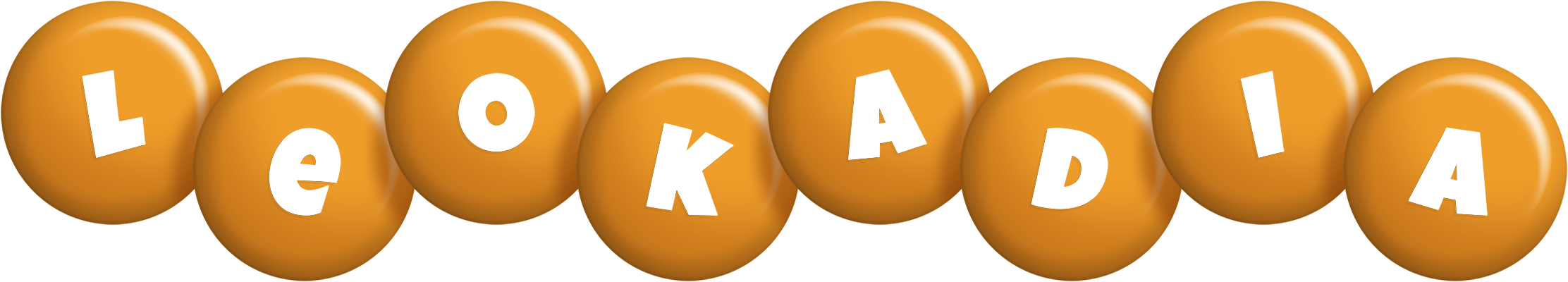 Leokadia candy-orange logo