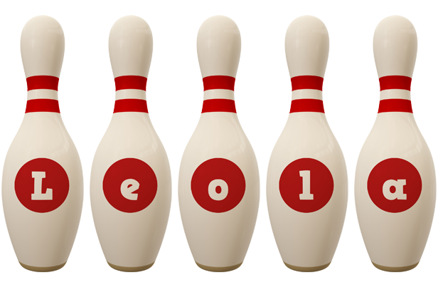Leola bowling-pin logo