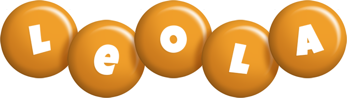 Leola candy-orange logo