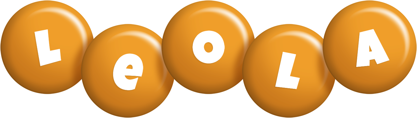 Leola candy-orange logo