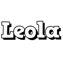 Leola snowing logo