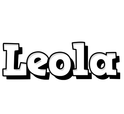 Leola snowing logo