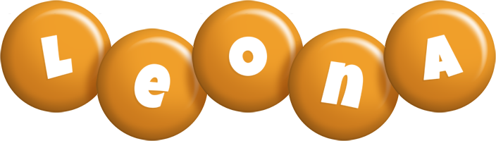 Leona candy-orange logo