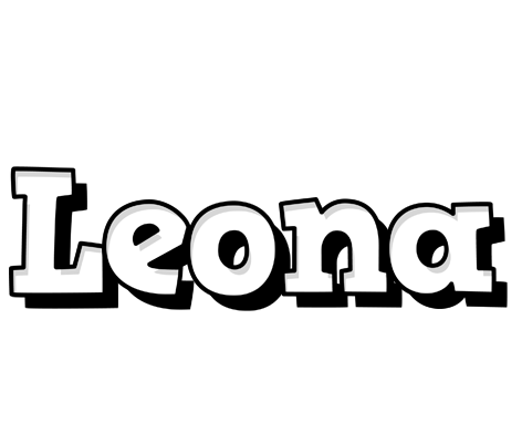 Leona snowing logo