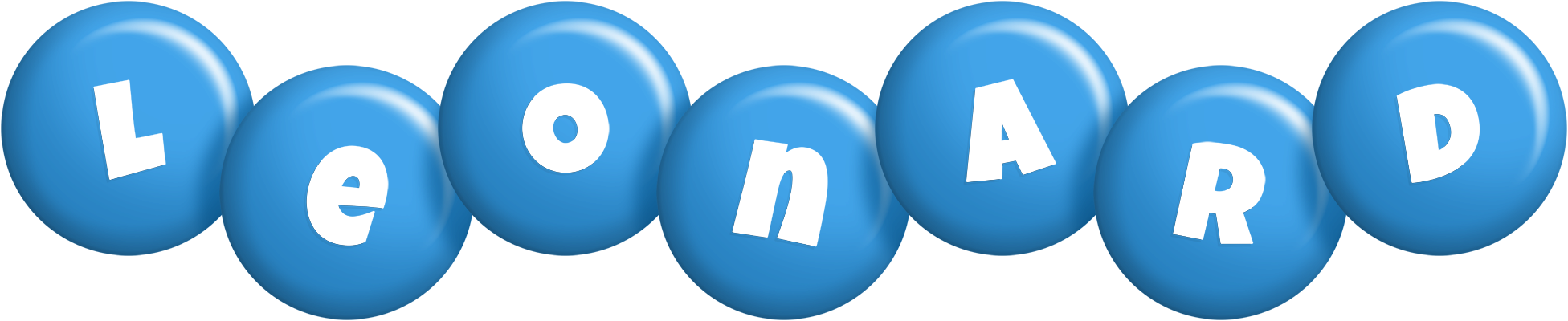 Leonard candy-blue logo