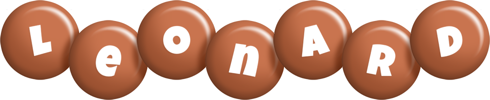 Leonard candy-brown logo